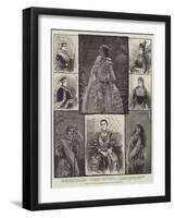 Sketches at the Shakspearean Show, Royal Albert Hall-null-Framed Giclee Print