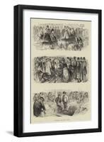 Sketches at the Show, Cattle-Godefroy Durand-Framed Giclee Print