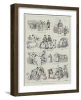 Sketches at the Smithfield Club Cattle Show-S.t. Dadd-Framed Giclee Print