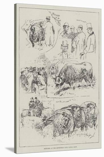 Sketches at the Smithfield Club Cattle Show-Henry Charles Seppings Wright-Stretched Canvas