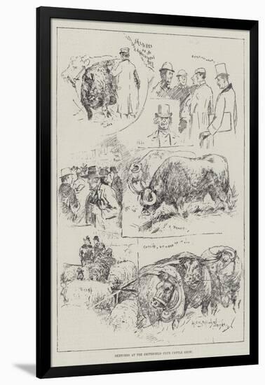 Sketches at the Smithfield Club Cattle Show-Henry Charles Seppings Wright-Framed Giclee Print