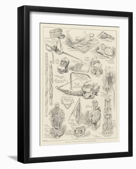 Sketches at the Stanley and African Exhibition-Frederick George Kitton-Framed Giclee Print