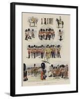 Sketches at the Trooping of the Colour-null-Framed Giclee Print