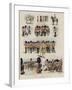 Sketches at the Trooping of the Colour-null-Framed Giclee Print