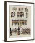 Sketches at the Trooping of the Colour-null-Framed Giclee Print