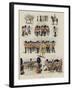 Sketches at the Trooping of the Colour-null-Framed Giclee Print