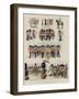 Sketches at the Trooping of the Colour-null-Framed Giclee Print