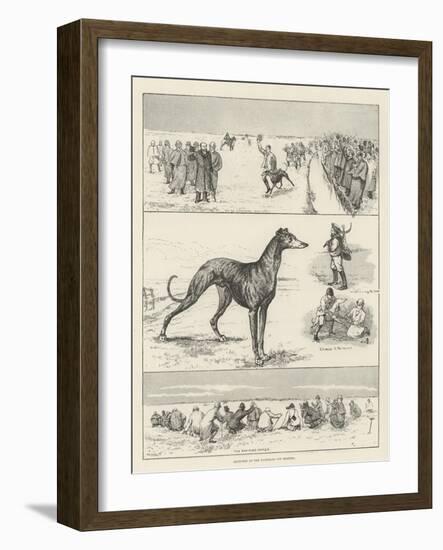 Sketches at the Waterloo Cup Meeting-null-Framed Giclee Print