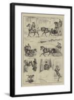 Sketches at the West End of London, 19 January-null-Framed Giclee Print