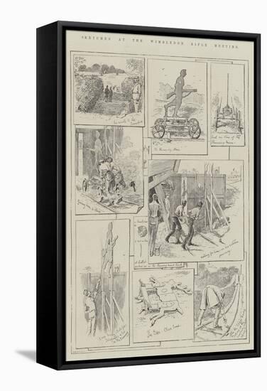 Sketches at the Wimbledon Rifle Meeting-Alfred Courbould-Framed Stretched Canvas