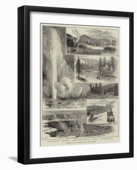 Sketches at the Yellowstone Park of North America-Alfred W. Cooper-Framed Giclee Print