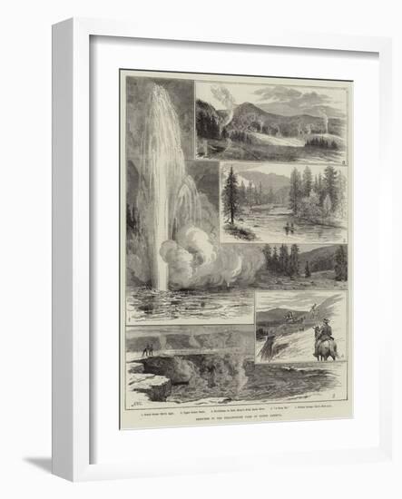 Sketches at the Yellowstone Park of North America-Alfred W. Cooper-Framed Giclee Print