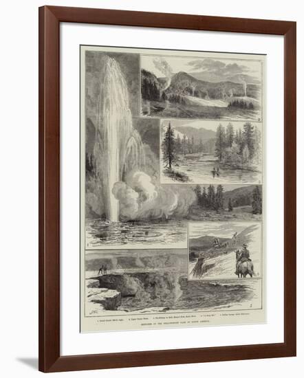 Sketches at the Yellowstone Park of North America-Alfred W. Cooper-Framed Giclee Print