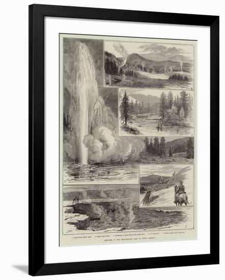 Sketches at the Yellowstone Park of North America-Alfred W. Cooper-Framed Giclee Print