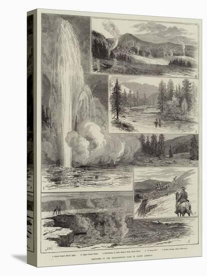 Sketches at the Yellowstone Park of North America-Alfred W. Cooper-Stretched Canvas