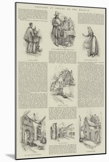 Sketches at Treves, on the Moselle-null-Mounted Giclee Print