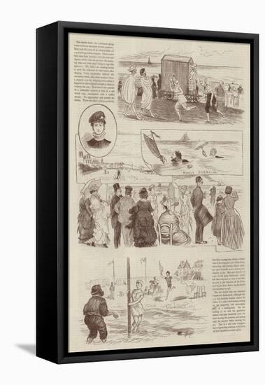 Sketches at Trouville-Randolph Caldecott-Framed Stretched Canvas