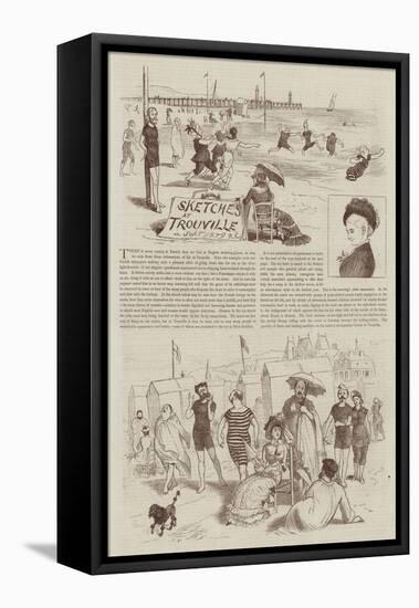 Sketches at Trouville-Randolph Caldecott-Framed Stretched Canvas