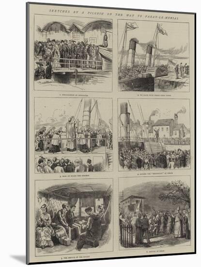 Sketches by a Pilgrim on the Way to Paray-Le-Monial-null-Mounted Giclee Print