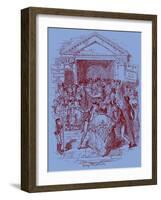 'Sketches by Boz' by Charles Dickens-George Cruikshank-Framed Giclee Print