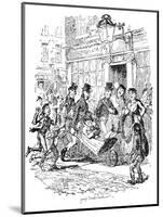 'Sketches by Boz' by Charles Dickens-George Cruikshank-Mounted Giclee Print