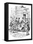 'Sketches by Boz' by Charles Dickens-George Cruikshank-Framed Stretched Canvas