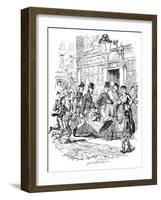 'Sketches by Boz' by Charles Dickens-George Cruikshank-Framed Giclee Print