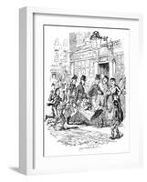 'Sketches by Boz' by Charles Dickens-George Cruikshank-Framed Giclee Print