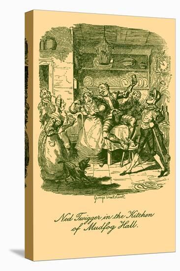 'Sketches by Boz' by Charles Dickens-George Cruikshank-Stretched Canvas