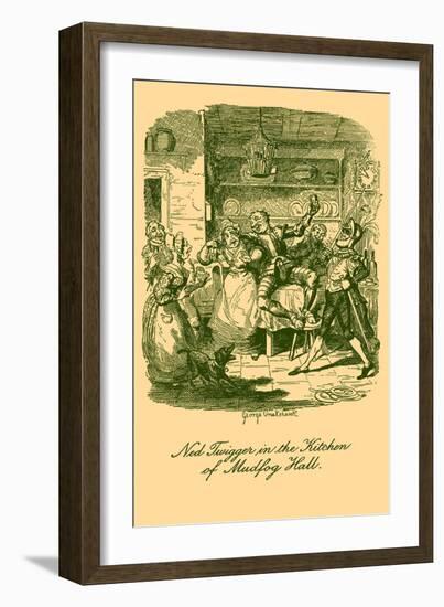 'Sketches by Boz' by Charles Dickens-George Cruikshank-Framed Giclee Print