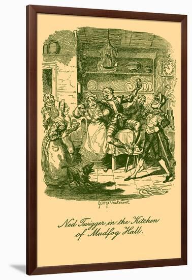 'Sketches by Boz' by Charles Dickens-George Cruikshank-Framed Giclee Print