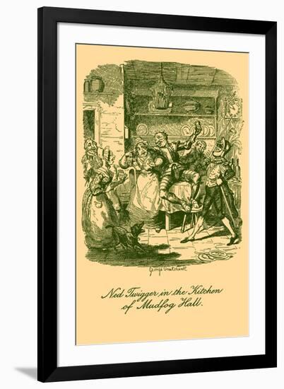 'Sketches by Boz' by Charles Dickens-George Cruikshank-Framed Giclee Print