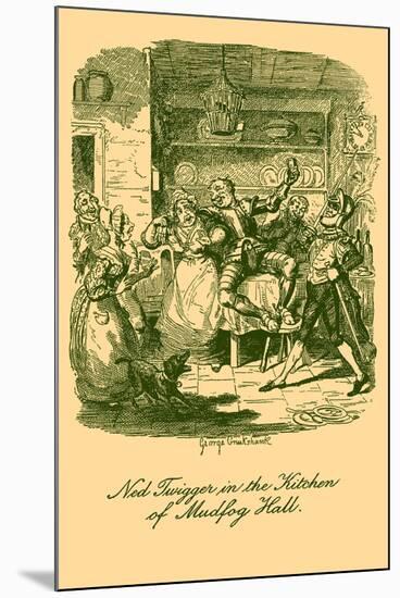 'Sketches by Boz' by Charles Dickens-George Cruikshank-Mounted Giclee Print