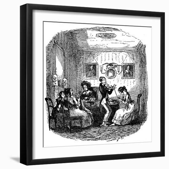 'Sketches by Boz' by Charles Dickens-Hablot Knight Browne-Framed Giclee Print