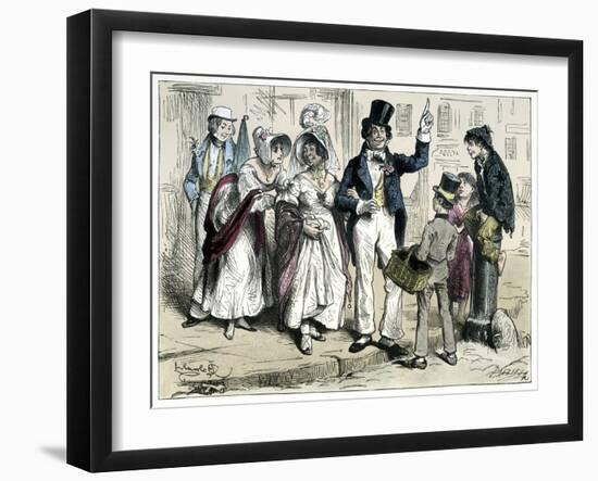 Sketches by Boz by Charles Dickens-Frederick Barnard-Framed Giclee Print