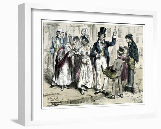 Sketches by Boz by Charles Dickens-Frederick Barnard-Framed Giclee Print