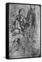 Sketches for a 'Holy Family, by Allegri Da Correggio, 1913-Correggio-Framed Stretched Canvas