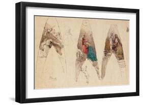 Sketches for an Altarpiece-Domenico Morelli-Framed Giclee Print