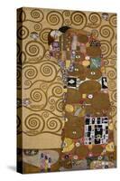 Sketches for the Frieze for the Palais Stoclet in Brussels, Belgium. Watercolour and pencil.-Gustav Klimt-Stretched Canvas