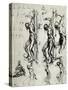 Sketches for the St Sebastian in Brescia, C1518-Titian (Tiziano Vecelli)-Stretched Canvas