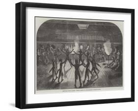 Sketches from Alaska, Indian Dance at Unalachleet, Norton Sound-null-Framed Giclee Print