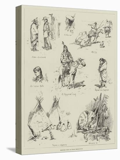 Sketches from an Indian Reservation-Stanley L. Wood-Stretched Canvas