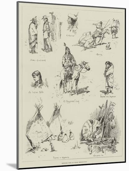 Sketches from an Indian Reservation-Stanley L. Wood-Mounted Giclee Print
