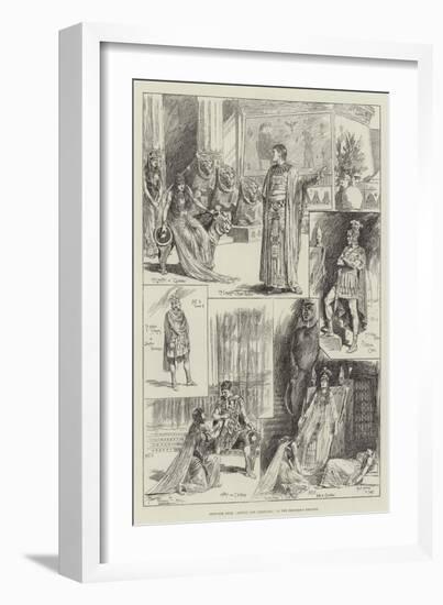 Sketches from Antony and Cleopatra, at the Princess's Theatre-Frederick Pegram-Framed Giclee Print
