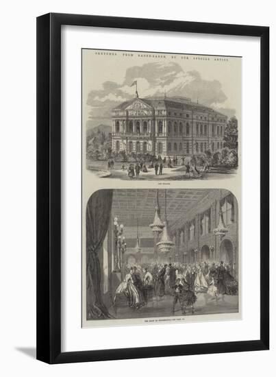Sketches from Baden-Baden-null-Framed Giclee Print