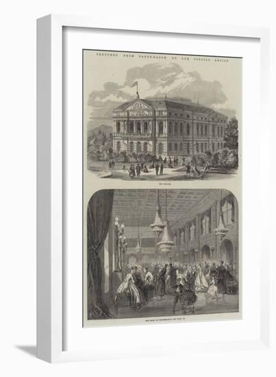 Sketches from Baden-Baden-null-Framed Giclee Print