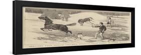 Sketches from British Columbia, Breaking Young Horses to Sledge Harness-Alfred Chantrey Corbould-Framed Giclee Print