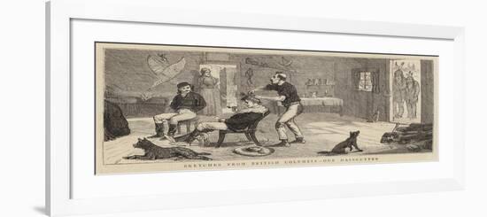 Sketches from British Columbia, Our Haircutter-Alfred Chantrey Corbould-Framed Giclee Print