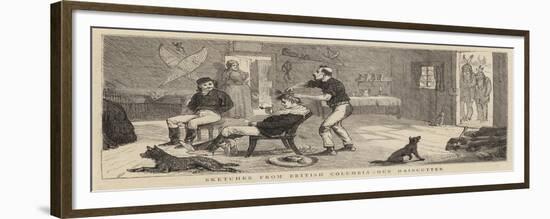 Sketches from British Columbia, Our Haircutter-Alfred Chantrey Corbould-Framed Giclee Print