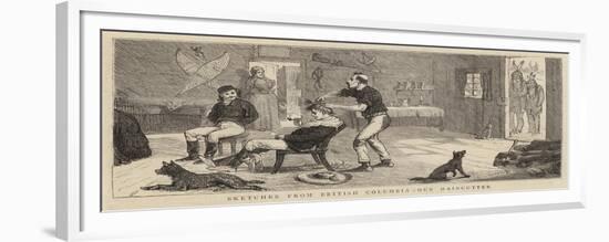 Sketches from British Columbia, Our Haircutter-Alfred Chantrey Corbould-Framed Giclee Print